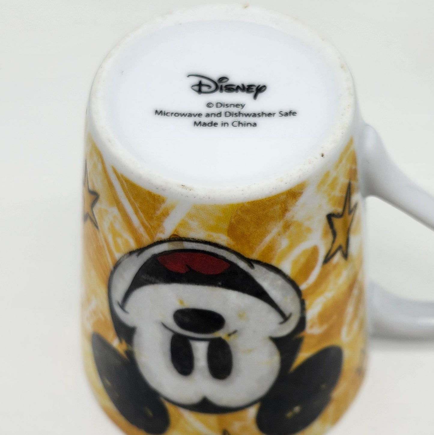 Official Disney Mickey Mouse "No Finer Friend" Green/Yellow 10 oz Coffee Cup Mug