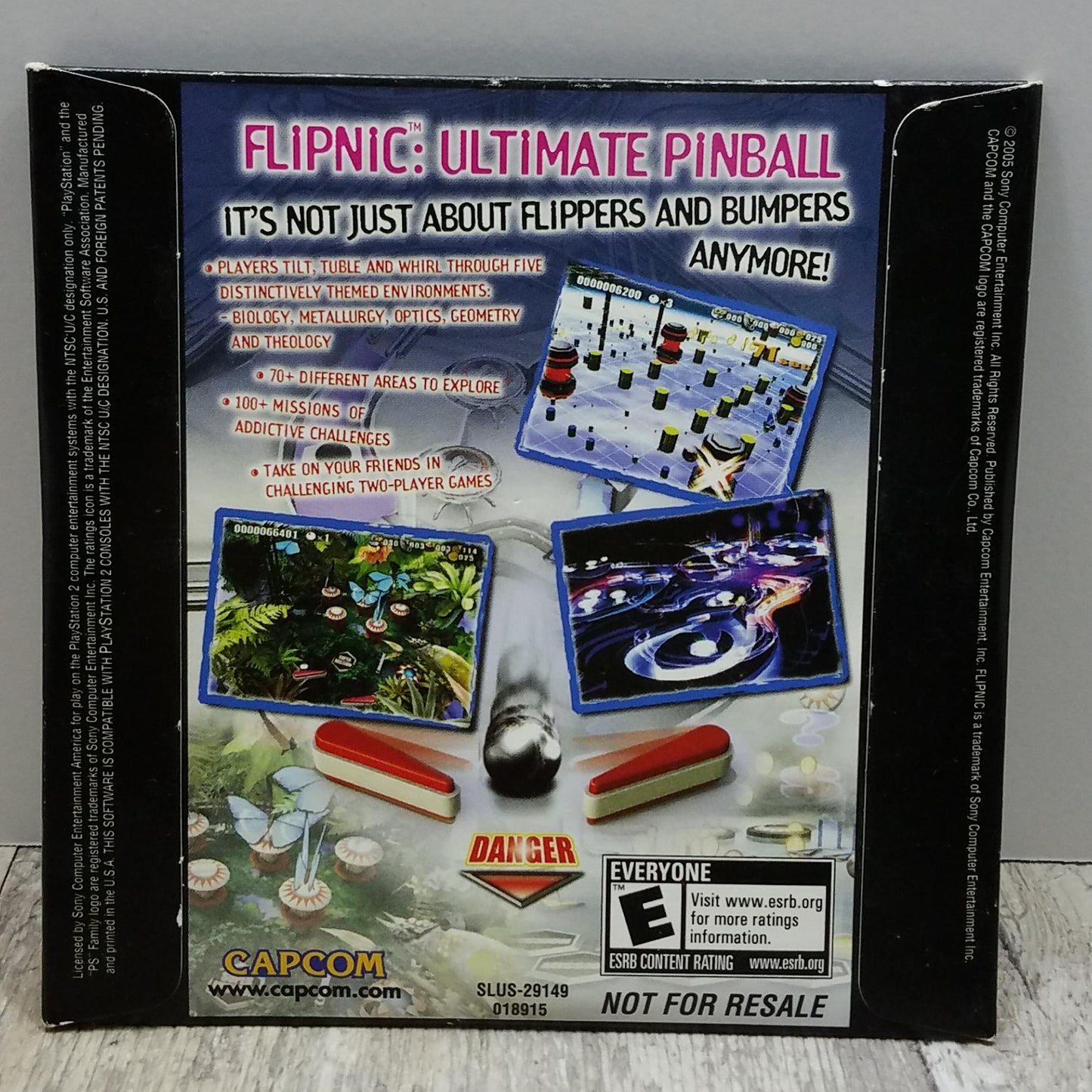 Rare Flipnic Ultimate Pinball Demo Disc (Play Station 2, 2005) Ps2 Capcom