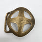 Vintage 1970's Duncan Laurie Cross / Star Belt Buckle - Solid Brass