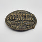 Vintage 1970's - Closed Frontier Casino Hotel Las Vegas Belt Buckle Solid Brass