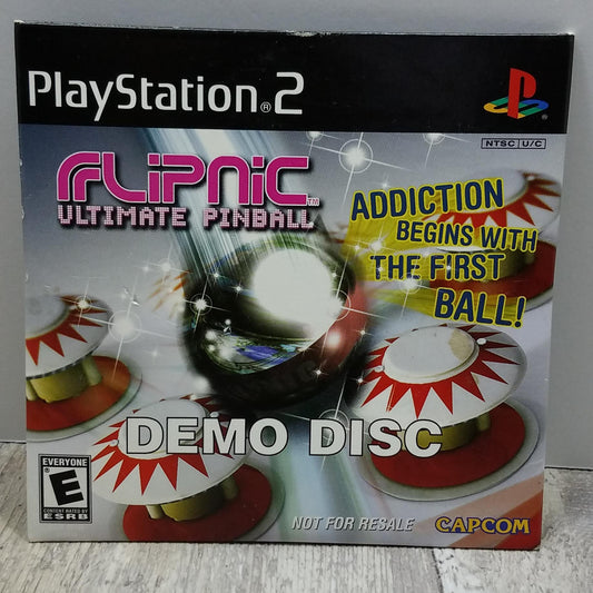 Rare Flipnic Ultimate Pinball Demo Disc (Play Station 2, 2005) Ps2 Capcom